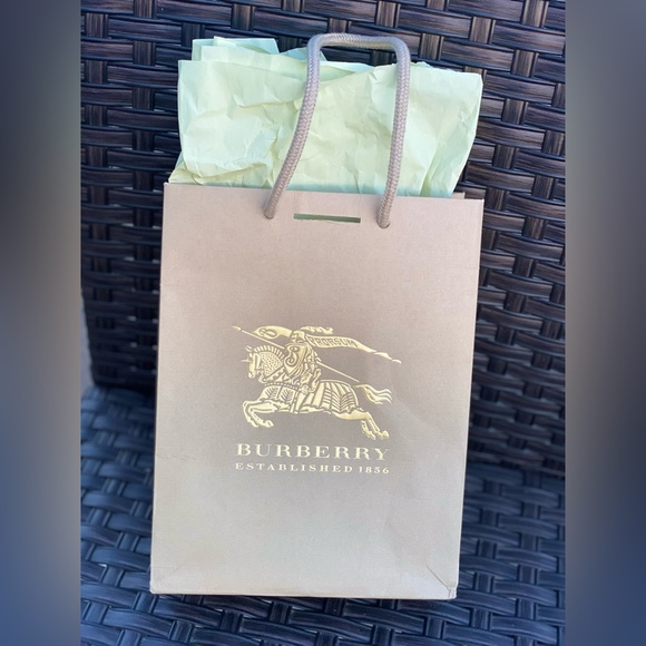 BURBERRY Gift Bag, Small/Med with Gold🐎 Prorsum Embossing on Both Sides🔥9”x7.5 - Picture 7 of 9